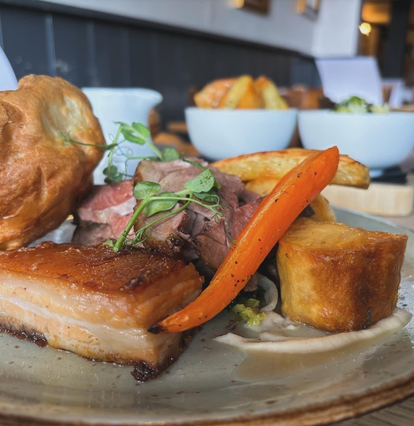 Lamb roast dinner at the White Hart